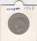 S12-G13-0191 Groot-Brittannië 2 shillings (florin) 1947  ZF KM# 865