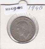 S12-G13-0192 United Kingdom 2 shillings (florin) 1948 VF KM# 865