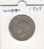 S12-G13-0194 Verenigd Koninkrijk 2 shilling (florin) 1949  VF KM# 878
