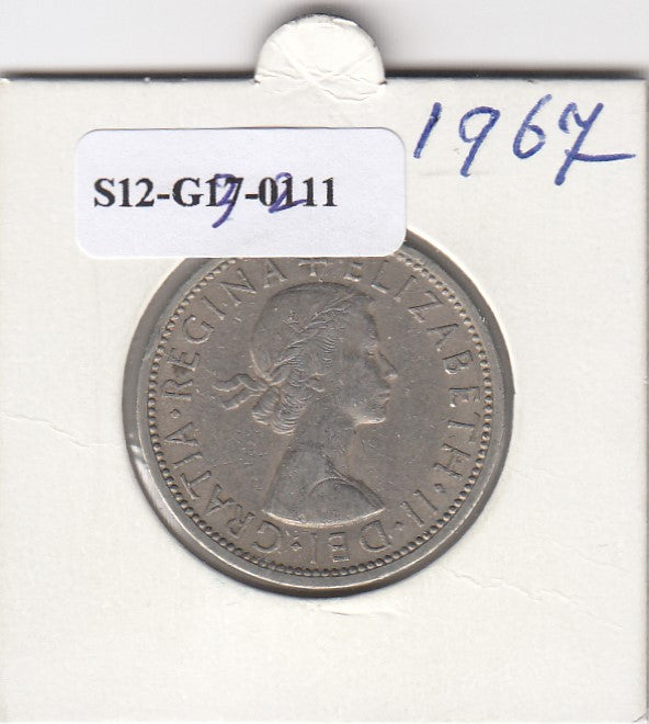 S12-G13-0211 United Kingdom 2 shillings (florin) 1967  VF KM# 906