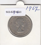 S12-G13-0211 United Kingdom 2 shillings (florin) 1967  VF KM# 906