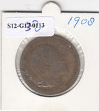S12-G13-0213 United Kingdom 1 penny 1908  FI/VF KM# 794