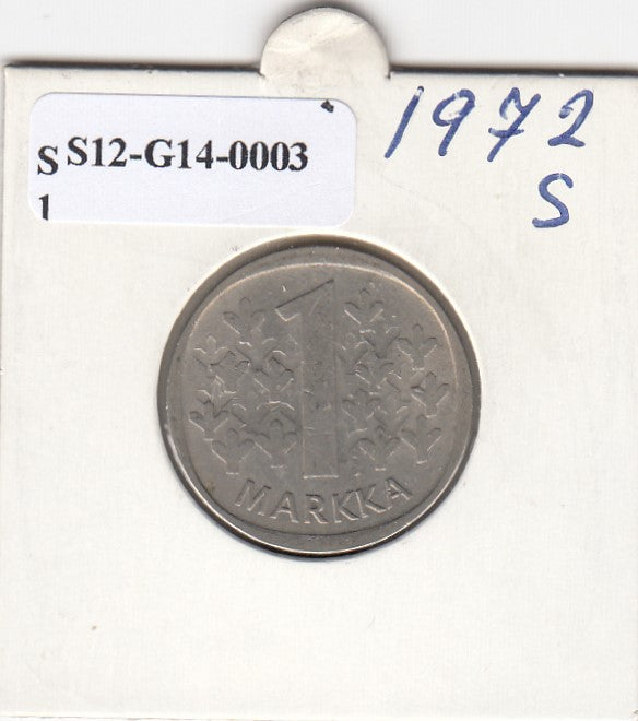 S12-G14-0003 Finland 1 markka 1972 S VF KM49a