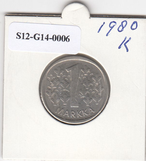 S12-G14-0006 Finland 1 markka 1980 K VF KM49a
