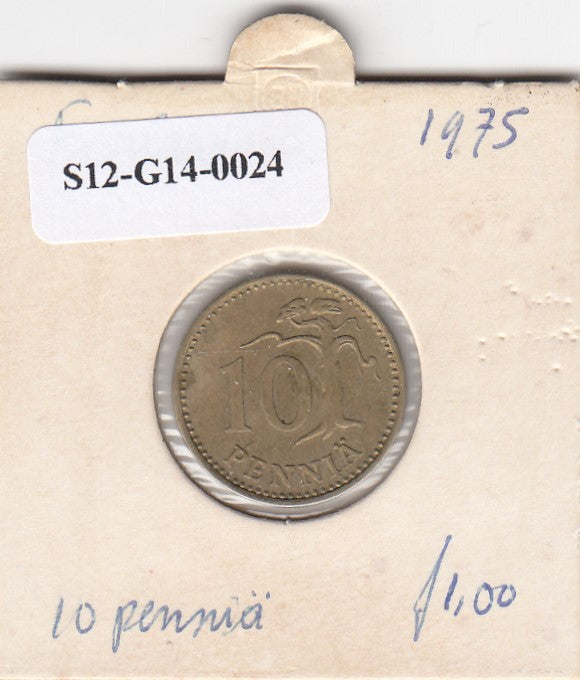S12-G14-0024 Finland 10 pennia 1975 S ZG KM46