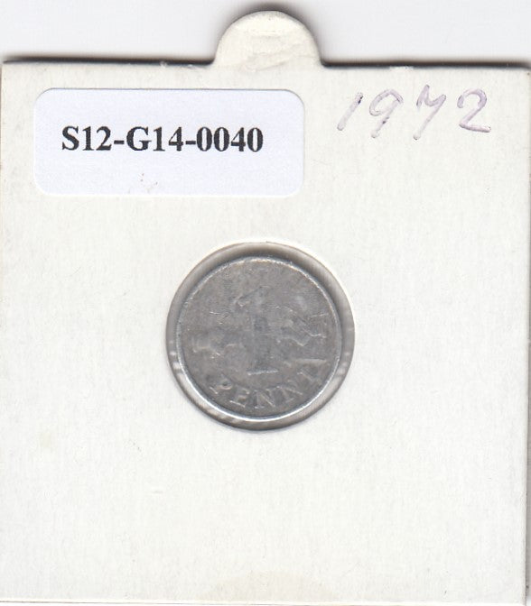 S12-G14-0040 Finland 1 pennia 1972   VF KM44a