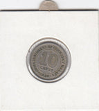 S12-G14-0090 Malaya 10 cents 1950   VF KM8