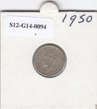 S12-G14-0094 Malaya 5 cents 1950   VF KM7