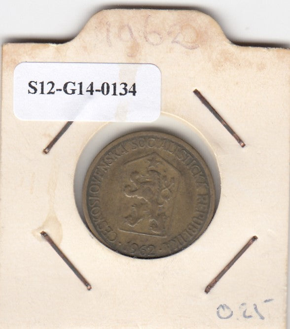 S12-G14-0134 Tsjecho-Slowakije 1 koruna 1962   VF KM50