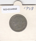 S12-G14-0163 België 5 franc 1949   VF KM135 belgie