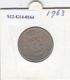 S12-G14-0164 België 5 franc 1963   VF KM134 belgique