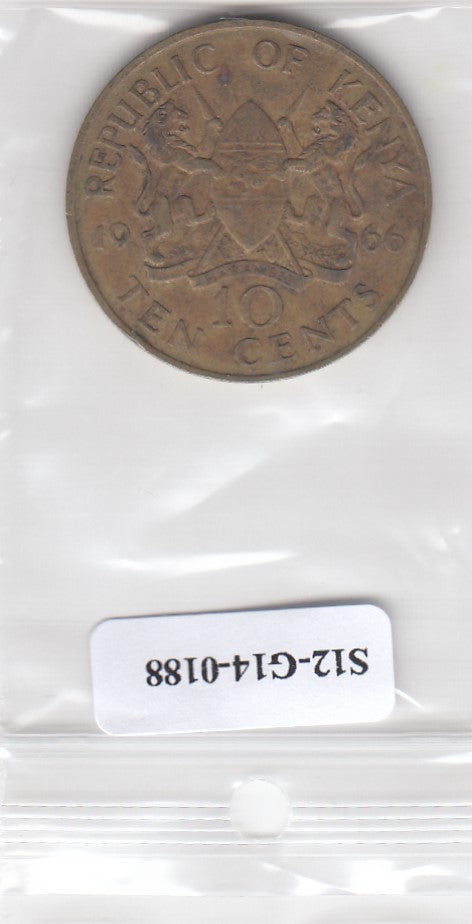 S12-G14-0188 Kenia 10 cent 1966   VF KM2