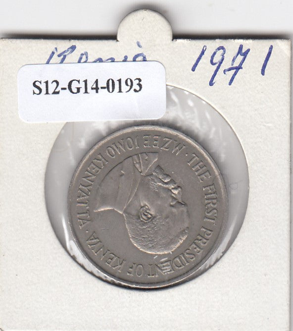 S12-G14-0193 Kenia 1 shilling 1971   VF KM14