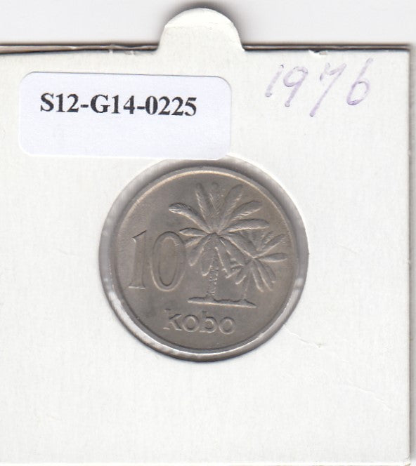 S12-G14-0225 Nigeria 10 kobo 1976   VF KM10.1
