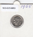 S12-G15-0093 Verenigde Staten dime 1965   VF KM195a