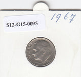 S12-G15-0095 Verenigde Staten dime 1967   VF KM195a