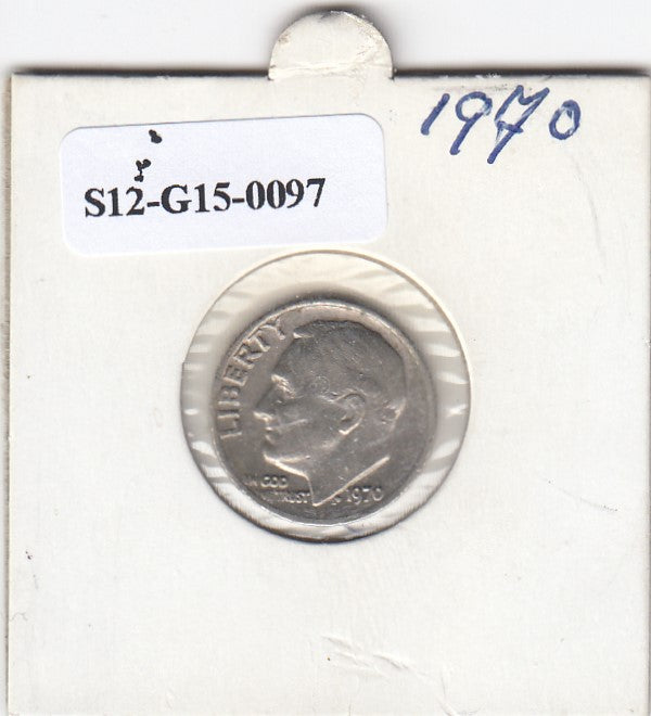 S12-G15-0097 Verenigde Staten dubbeltje 1970 VF KM195a