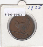 S12-G16-0003 Ireland 1 penny 1935  VF KM# 3