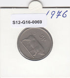 S12-G16-0069 Ierland 5 pence 1976  VF KM# 22
