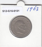 S12-G16-0101 Denemarken 1 krone 1963  VF KM# 851