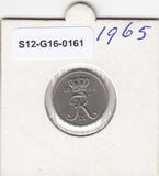 S12-G16-0161 Denemarken 10 öre 1965  VF KM# 849