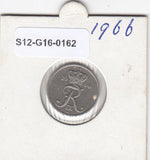 S12-G16-0162 Denemarken 10 öre 1966  VF KM# 849
