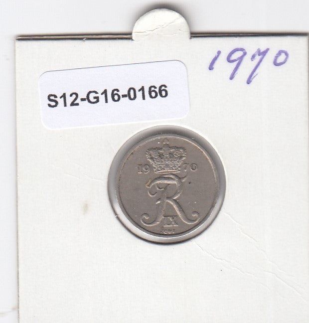 S12-G16-0166 Denemarken 10 öre 1970  VF KM# 849