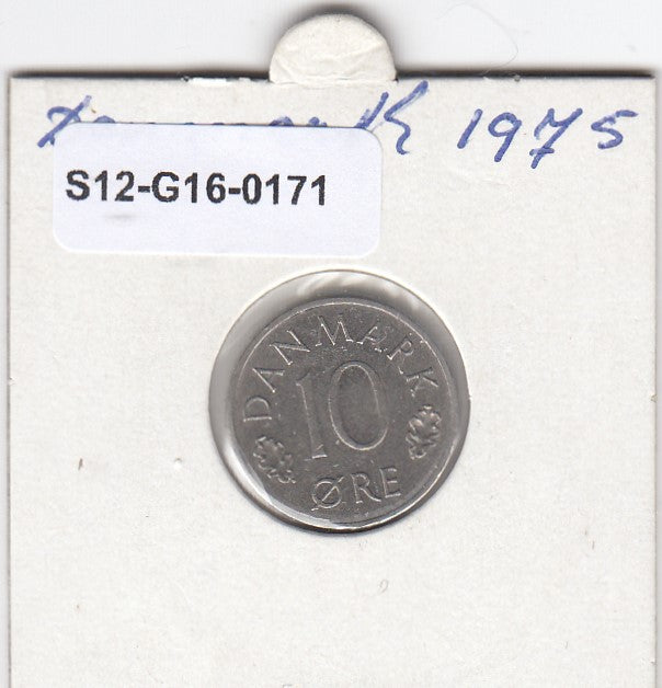 S12-G16-0171 Denemarken 10 öre 1975 ZG KM# 860
