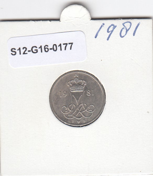 S12-G16-0177 Denemarken 10 öre 1981  VF KM# 860