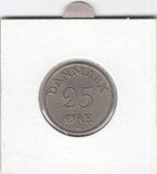 S12-G16-0201 Denmark 25 øre 1954  VF KM# 842