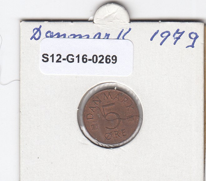 S12-G16-0269 Denmark 5 øre 1979 VF KM# 859