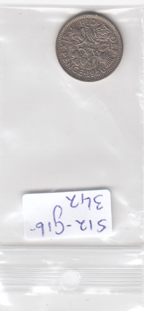 S12-G16-0342 Verenigd Koninkrijk 6 pence 1956   VF KM903
