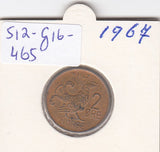 S12-G16-0465 Norway 2 öre 1967   VF  KM-410