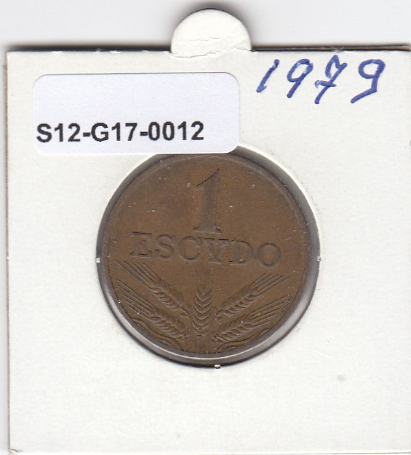 S12-G17-0012 Portugal 1 escudo 1979 Zeer Fraai