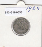 S12-G17-0050 Portugal 2.5 escudos 1965  VF
