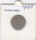 S12-G17-0052 Portugal 2.5 escudos 1968  VF