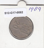 S12-G17-0082 Portugal 20 escudos 1989  VF