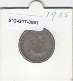 S12-G17-0091 Portugal 5 escudos 1965  VF