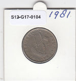 S12-G17-0104 Portugal 5 escudos 1981  VF