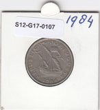S12-G17-0107 Portugal 5 escudos 1984  VF