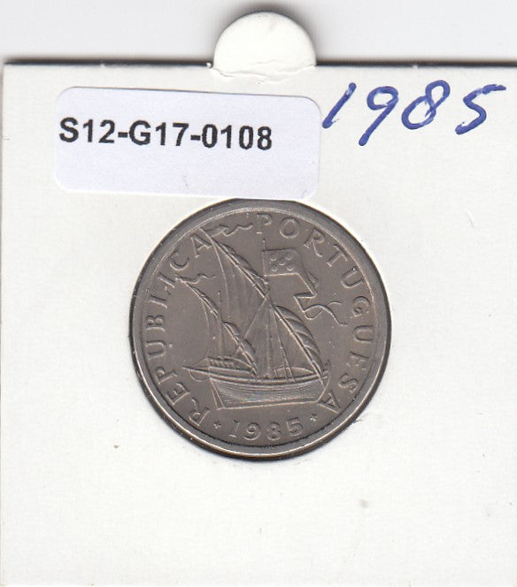 S12-G17-0108 Portugal 5 escudos 1985  VF+