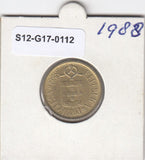 S12-G17-0112 Portugal 5 escudos 1988  XF