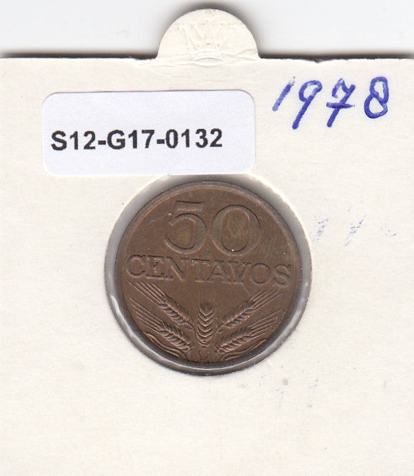 S12-G17-0132 Portugal 50 centavos 1978  XF