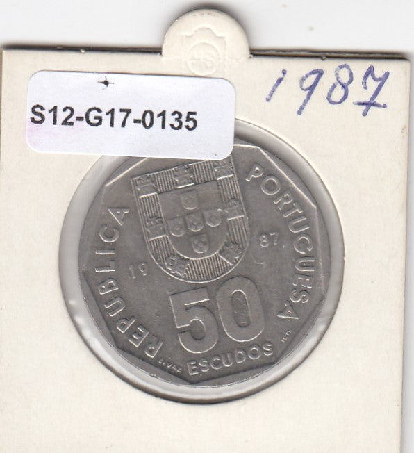 S12-G17-0135 Portugal 50 escudos 1987  VF
