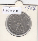 S12-G17-0135 Portugal 50 escudos 1987  VF