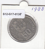 S12-G17-0136 Portugal 50 escudos 1988  VF