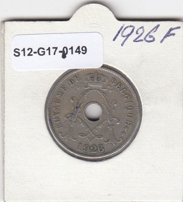 S12-G17-0149 Belgie 25 centines 1926  VF Belgique