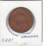 S12-G17-0211 Portugal 20 reis 1883  FI/VF