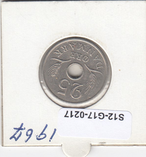 S12-G17-0217 Denemarken 25 ore 1967  VF