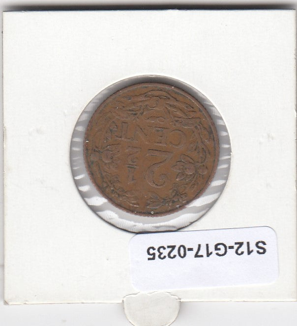 S12-G17-0235 Antillen 2 1/2 cent 1959  VF